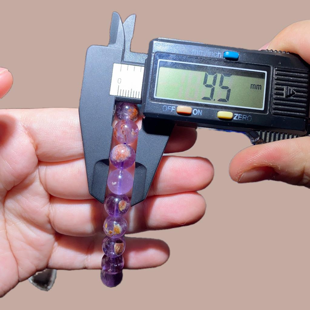 Purple Garden Quartz/ Amethyst Phantom Bracelet 9-10mm- Fashion&Gift