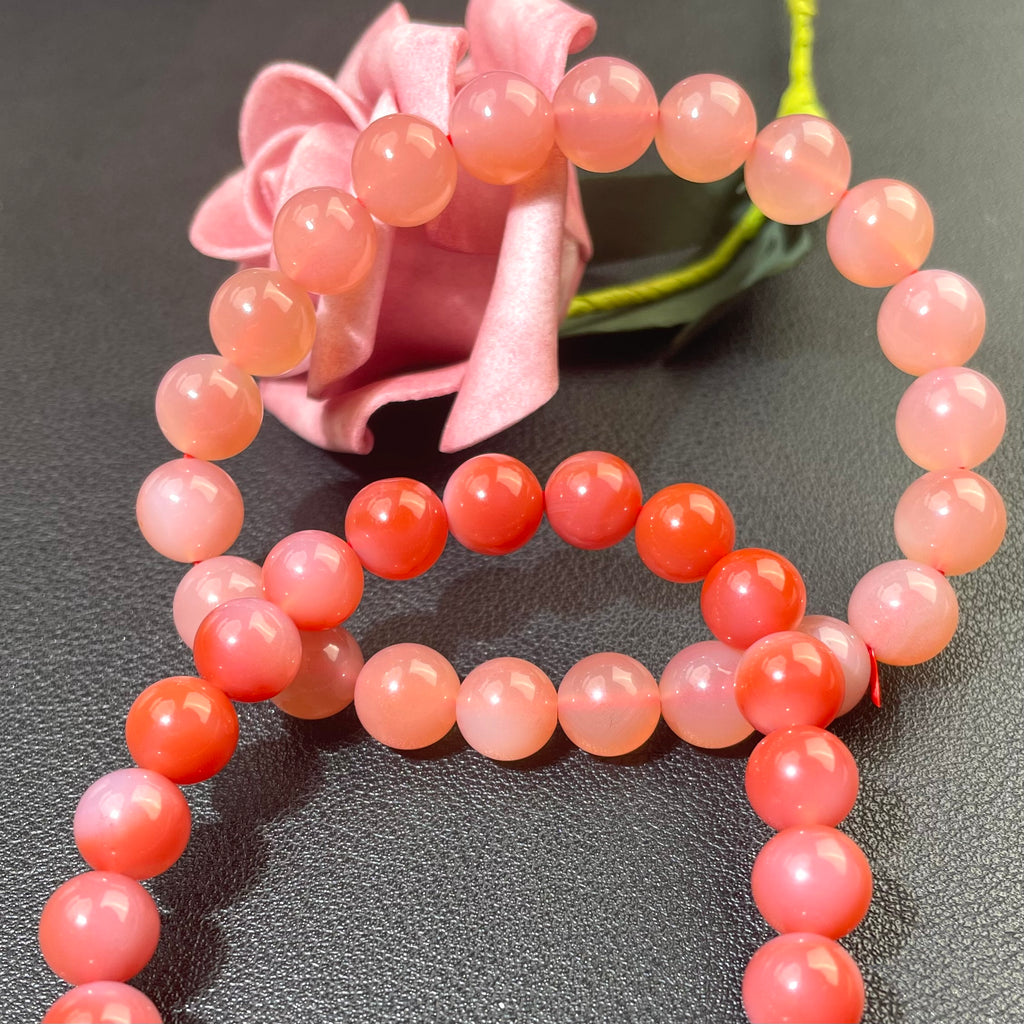 natural Yanyuan agate bracelet high quality beaded handmade jewelry love lucky