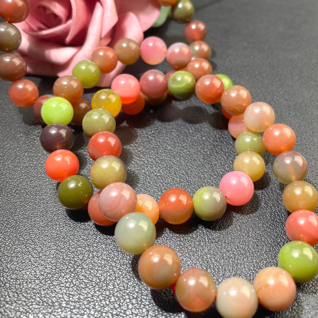 High Grade Natural Yanyuan Agate Beaded Bracelet